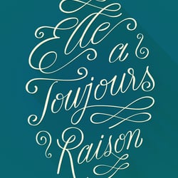 Flourish Lettering Visual