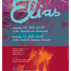 Plakat für ein Konzert des Chors der TU Darmstadt
