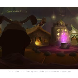 Layout und Backgroundpainting für ein Spieleerlebnis mit Parallaxe-Effekt, Children of Lumera