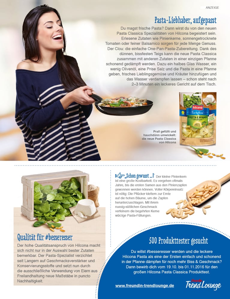Gestaltung eines Advertorials für hilcona im Auftrag von rabach kommunikation