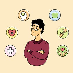 Selpers Illustration für Kursgestaltung