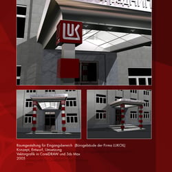 Raumgestaltung für Eingangsbereich  (Bürogebäude der Firma LUKOIL)