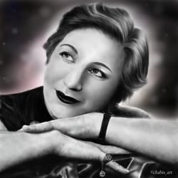 Portrait eines alten Familienfotos; entstanden durch Krita