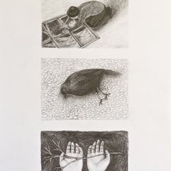 Illustration für die Ausstellung „Der nayer moment“ in Regensburg, 2014