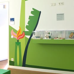 Lehrraum der Praxis, Gestaltung Dschungellandschaft + Tiger