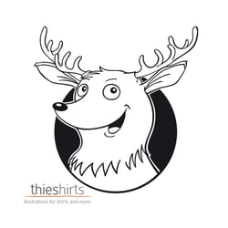 humorvoller Hirsch