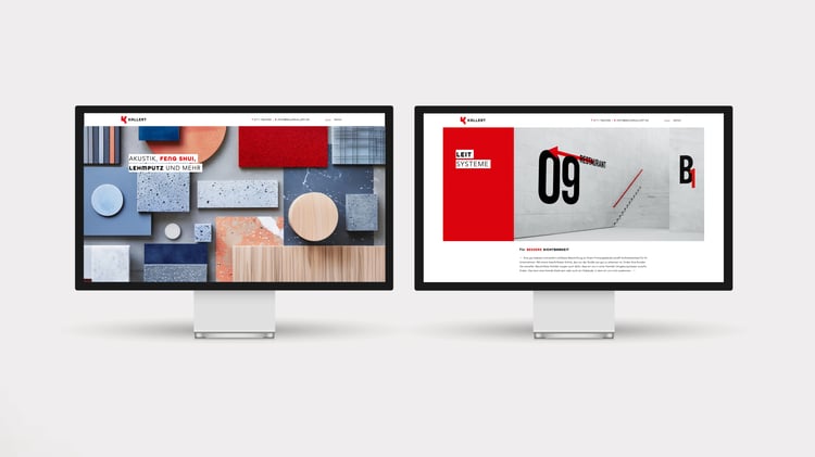 Kallert Malerbetrieb – Webdesign für Materialien und Leitsysteme