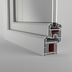 Fensterprofil im Schnitt