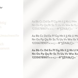 Schrift / Grafisches Konzept – Corporate Design für Arztpraxis am Gemeindepark