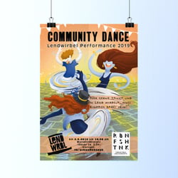 Lendwirbel Tanzevent Flyer/Poster