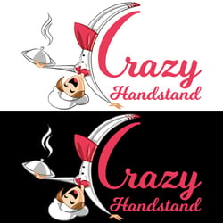 Crazy Handstand Mascot-Logo