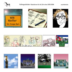Illustrationen für Die Zeit online 2006