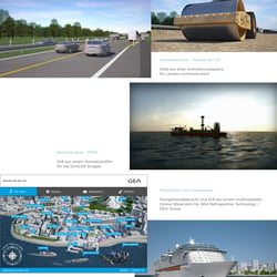 Stills aus verschiedenen Projekten zu Verkehr und Infrastruktur