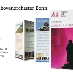 Flyer Beethovenorchester – Chinesischer Textsatz