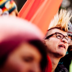 demonstration against austrian student leagues