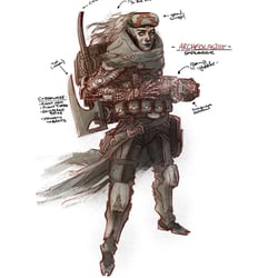 Numenera, Character Design, Adobe Photoshop