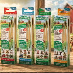 Kinderspaß Bambus-Zahnbürsten