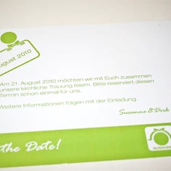 Save the date Karte „Modern“