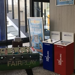 Selbstverlöschende Zeitungsboxen an der Uni Freiburg