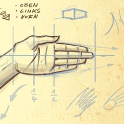 Zeichenunterricht: Anatomie / Hand 01