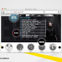 Webdesign Schauspielerwebseite