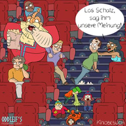 Cartoon: Oddleif – im Kino