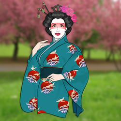geisha cherry FLAT