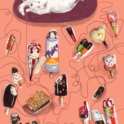 Illustration für die Rätselseite „Kleine Brigitte“/Magazin Brigitte, 2013