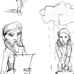 Scribbles / Sketches zum Bereich Business to Business (B2B)