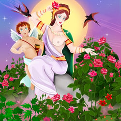 Aphrodite und Eros
