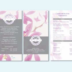 Schenken und Verwöhnen Flyer