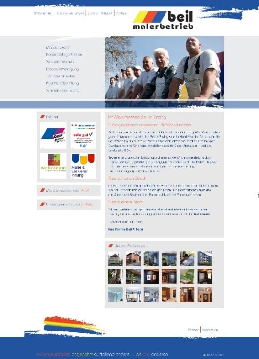 Website Malerbetrieb Beil