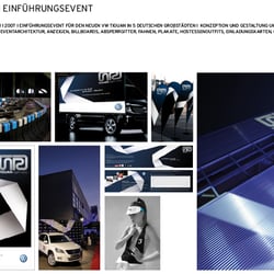 Konzeption und Gestaltung für den Einführungsevent des VW-Tiguan