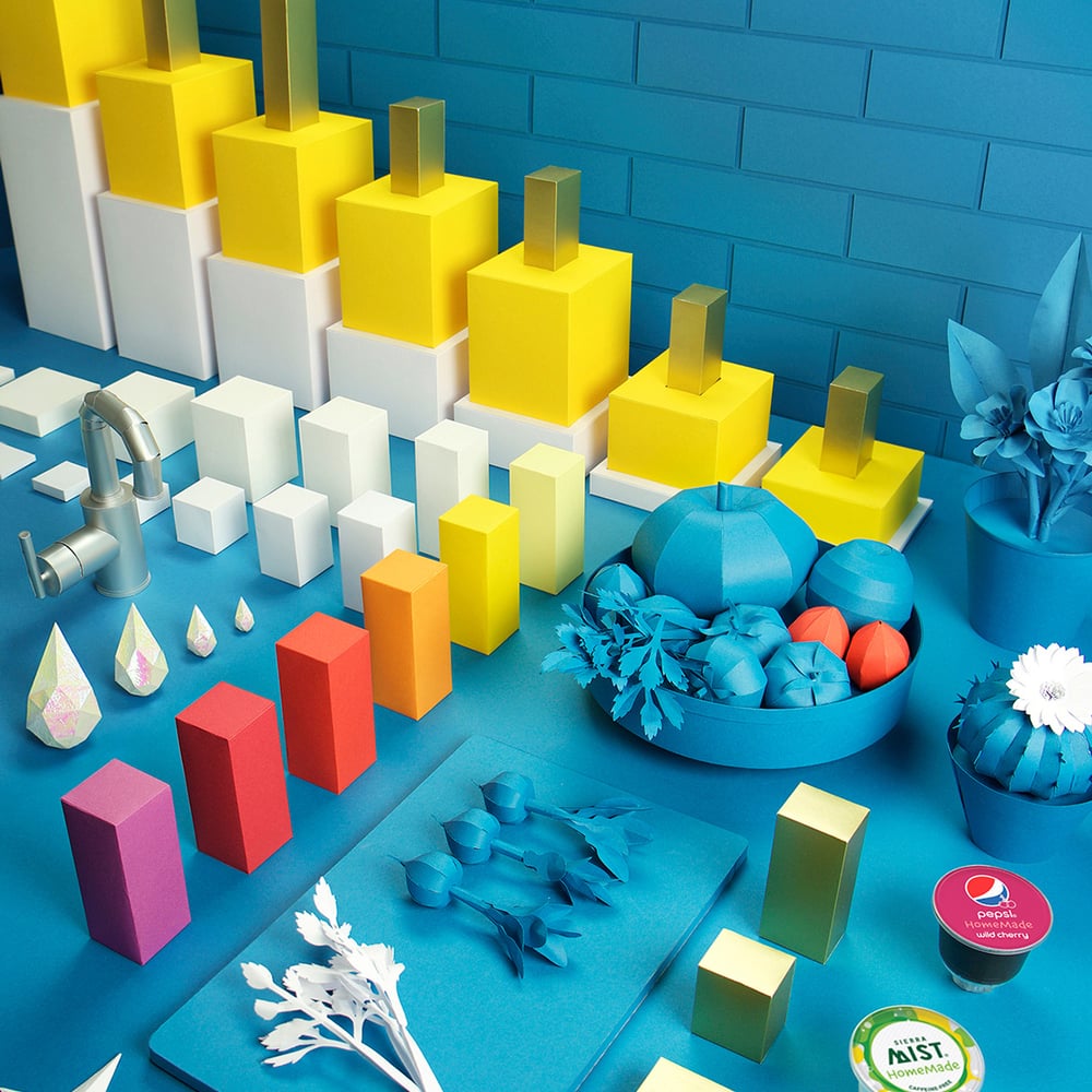 Setdesign aus Papier