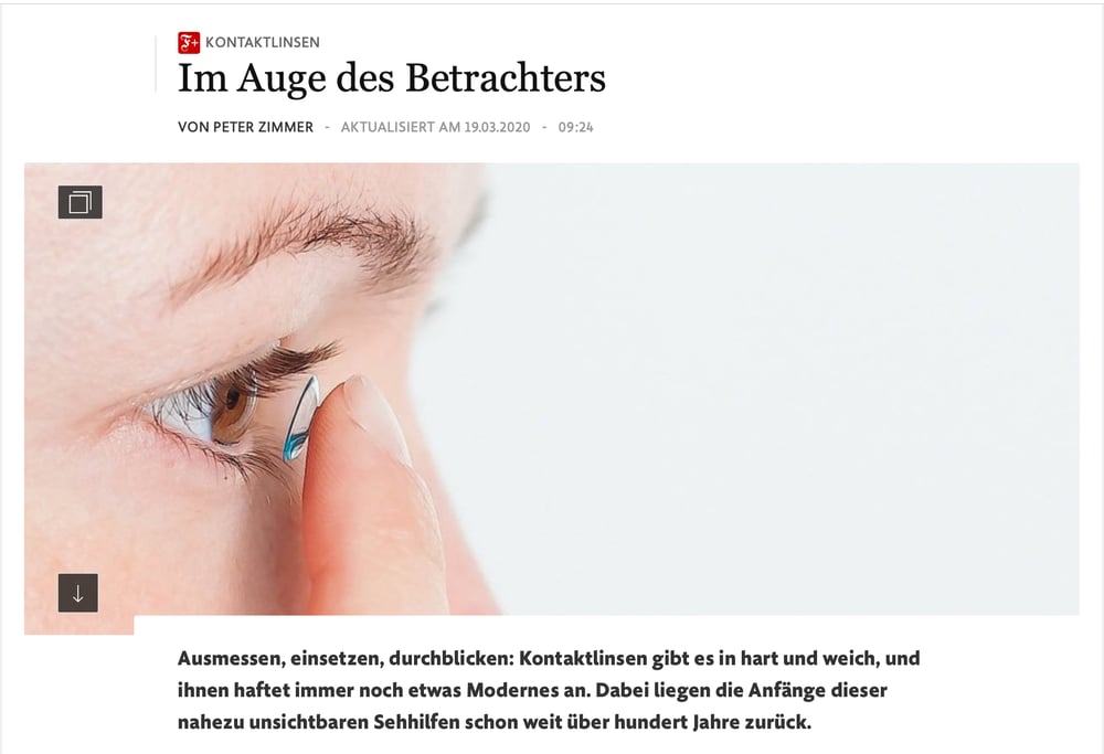 FAS-Artikel „Kontaktlinsen“