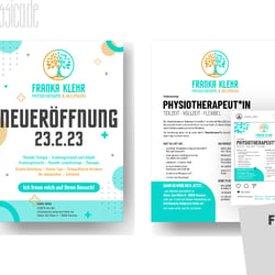 New Physiotherapy Practice Flyers & Social Media Post