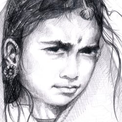 Maedchen aus Indien