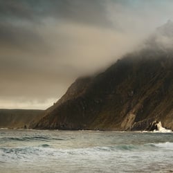 Playa Grande, coast of the Pacific, Chile.