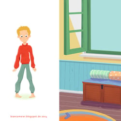 Kinderbuch, Entwurf Stiltest