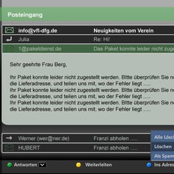 E-Mails abrufen am TV
