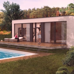 Ferienhaus mit Pool