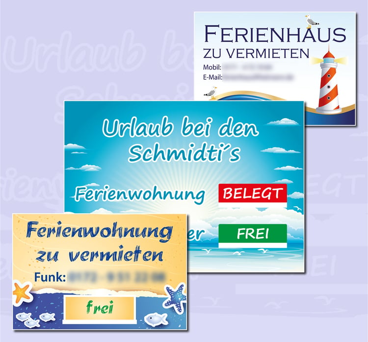 Fewo-Schilder