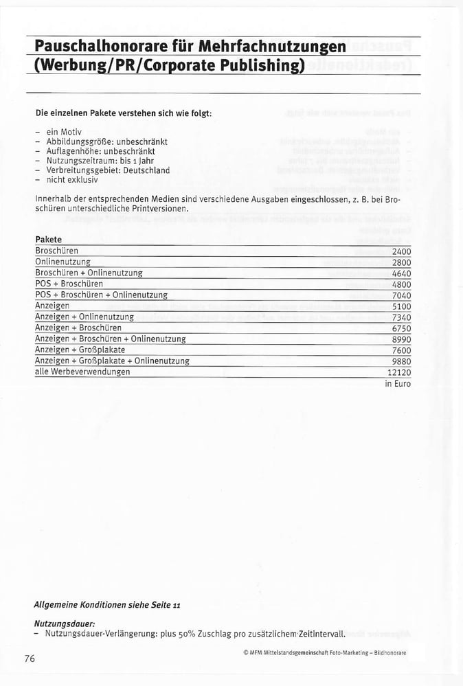 Preisorientierung / Allg. Nutzung