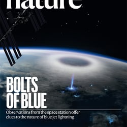 Blue Jet Lightning Illustration
