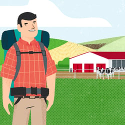 Conference Opener Explainer Illustration European Farm