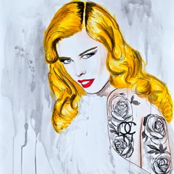 inked Claudia Schiffer