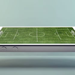 Iphone mit Fussballbeld