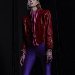 Model wearing YSL, Balenciaga