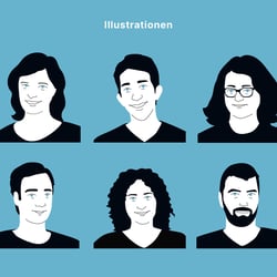 Illustrationen der Mitarbeitenden