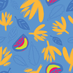 Allover Print „Lemon Leaves“